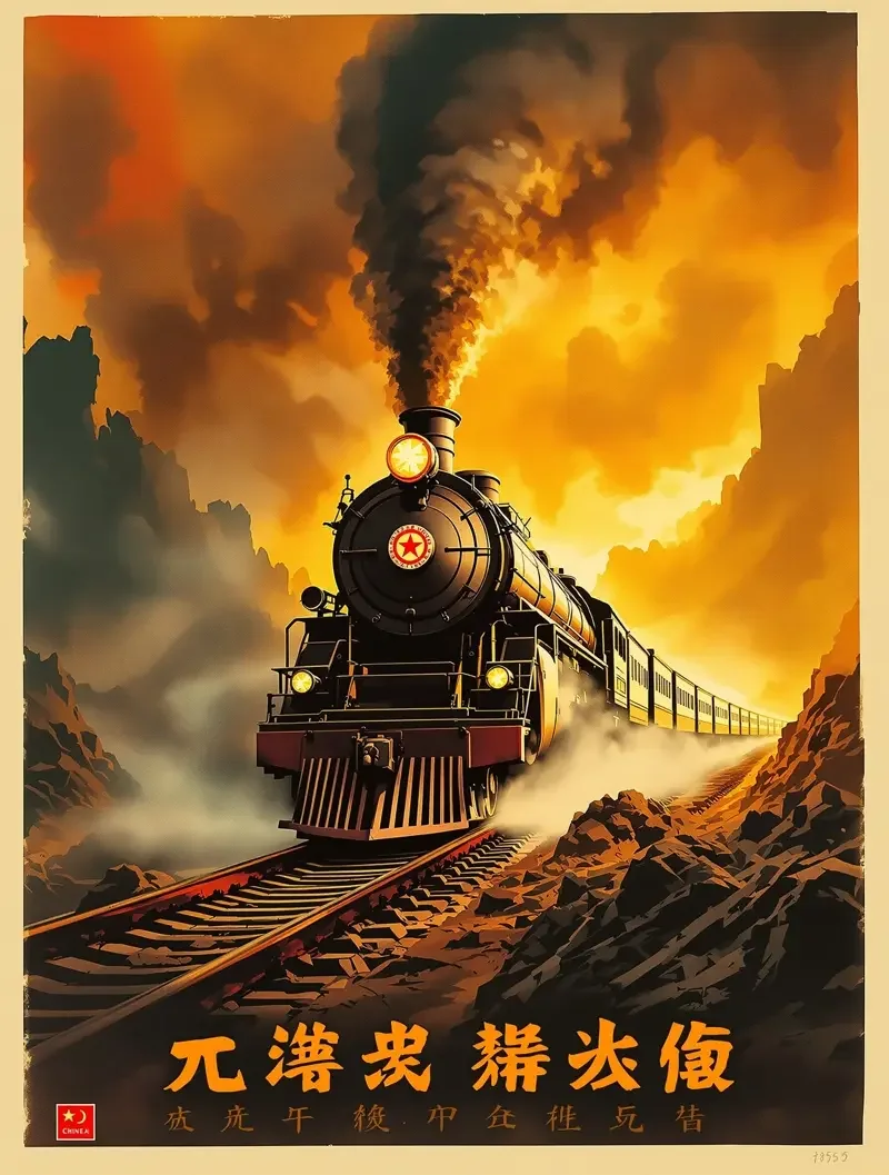 铁道游击队 - Railway Guerrillas 复古胶片影视海报