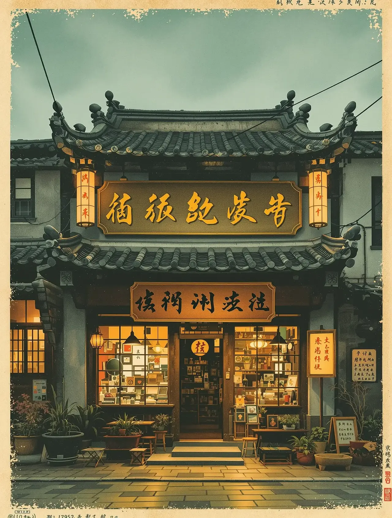 林家铺子 复古胶片影视海报